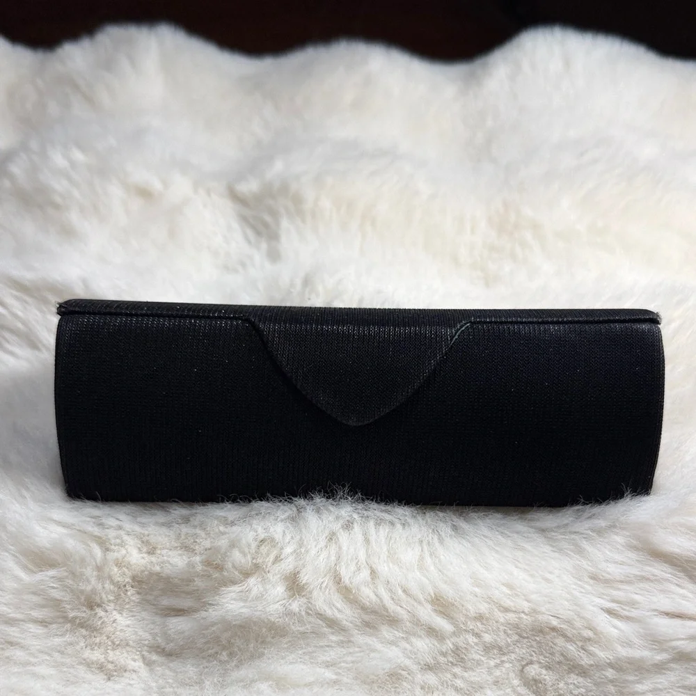 Michael Stars Black Sparkle Eyeglass Case Hard Shell